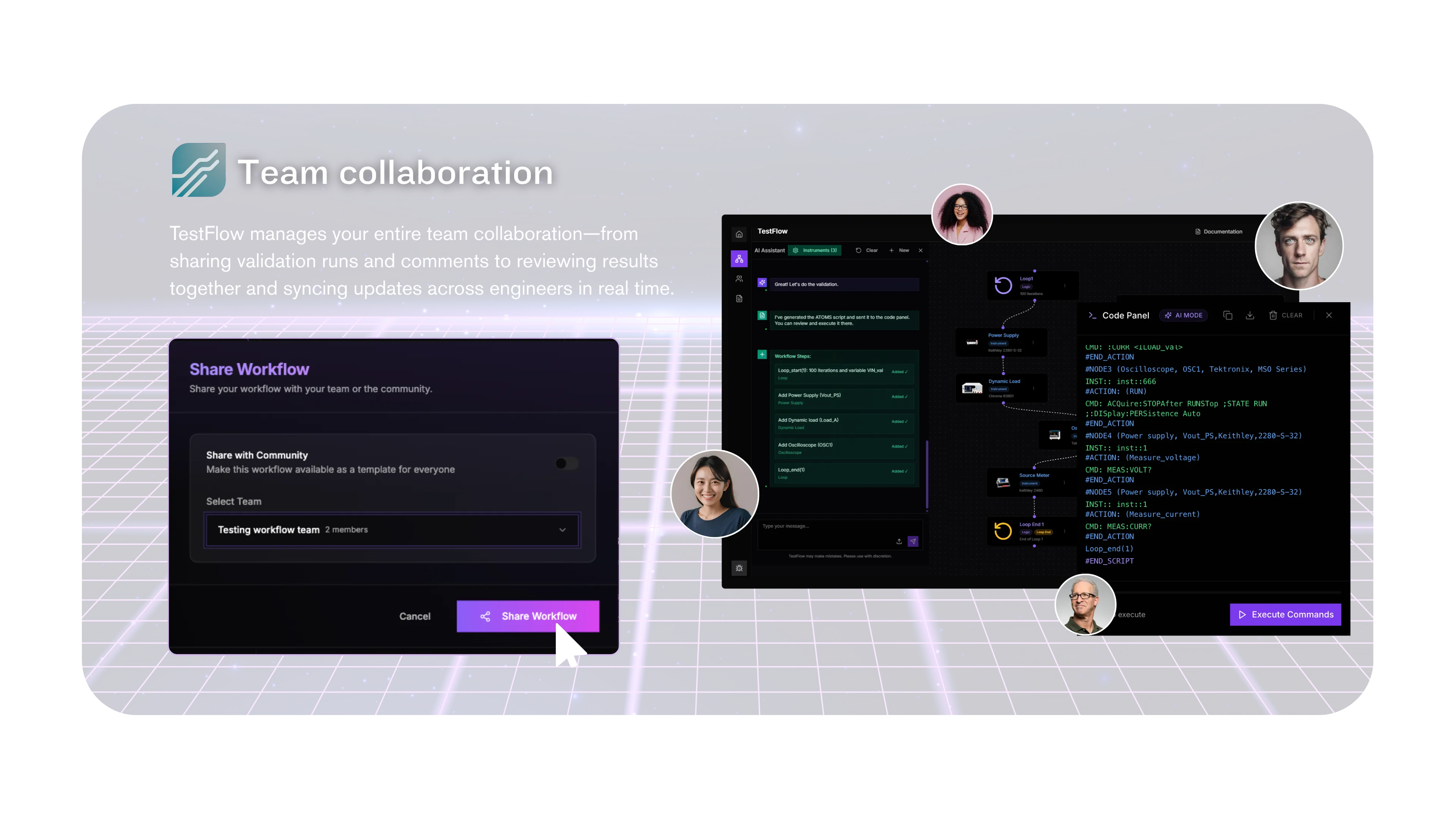 TestFlow AI-powered lab automation platform for semiconductor testing and chip validation